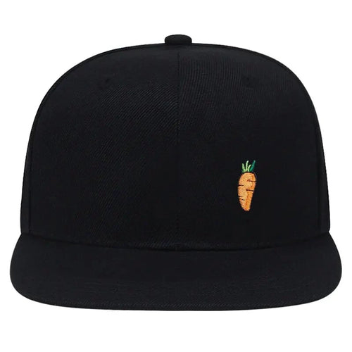 Black Snapback Cap front view