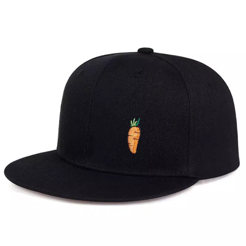 Black Snapback Cap back view