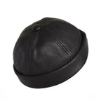 Cassel Genuine Leather Docker Cap