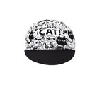Cat Black & White Cycling Cap