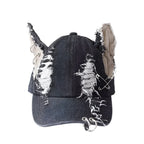 Cat Ears Black Baseball Cap