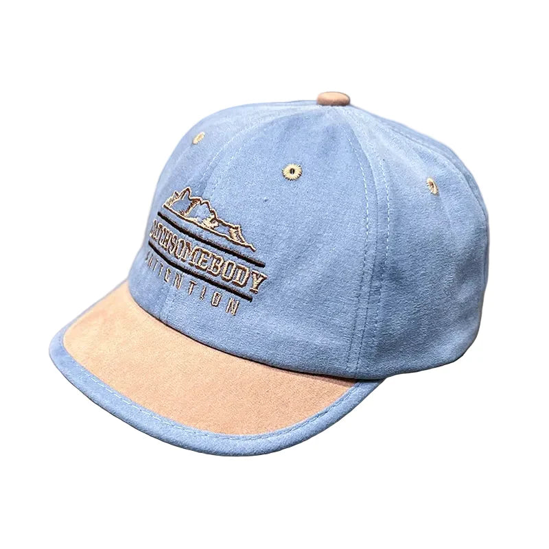 Catch Somebody Attention Short Brim Baseball Cap