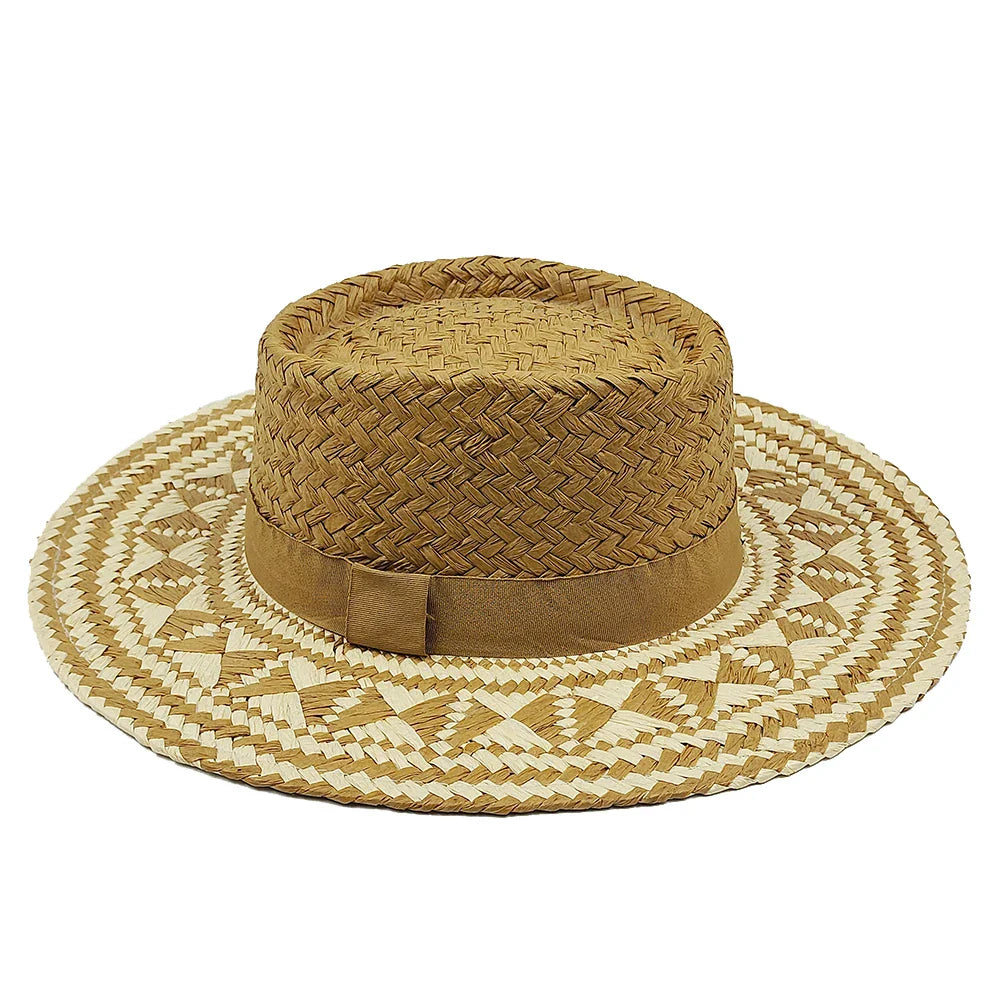 Cauca Summer Straw Wide Brim Porkpie Hat