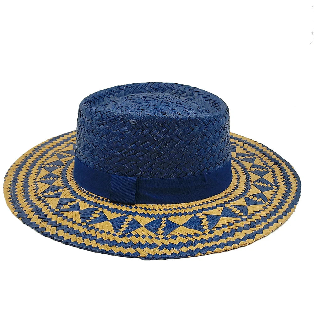 Cauca Summer Straw Wide Brim Porkpie Hat