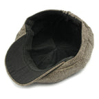 Cezanne Herringbone Cotton Newsboy Cap