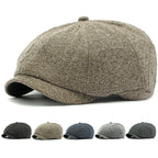 Cezanne Herringbone Cotton Newsboy Cap
