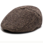 Chapman Winter Earflaps Wool Flat Cap