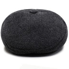 Chapman Winter Earflaps Wool Flat Cap