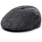 Chapman Winter Earflaps Wool Flat Cap