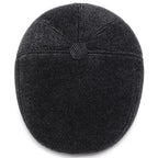 Chapman Winter Earflaps Wool Flat Cap