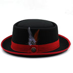 Charleroy Feather Wool Porkpie Hat