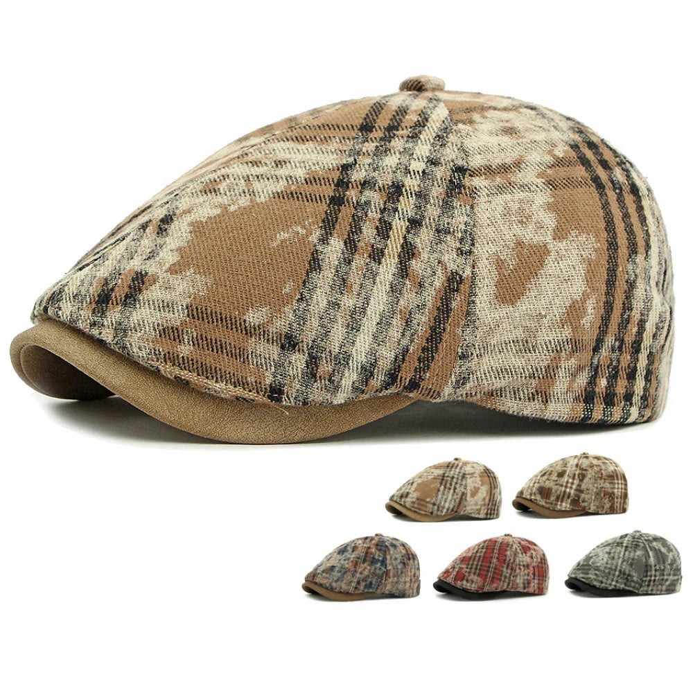 Charlestown Stained Tartan Gatsby Cap