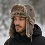 Twin Cities Leather Fur Bomber Hat
