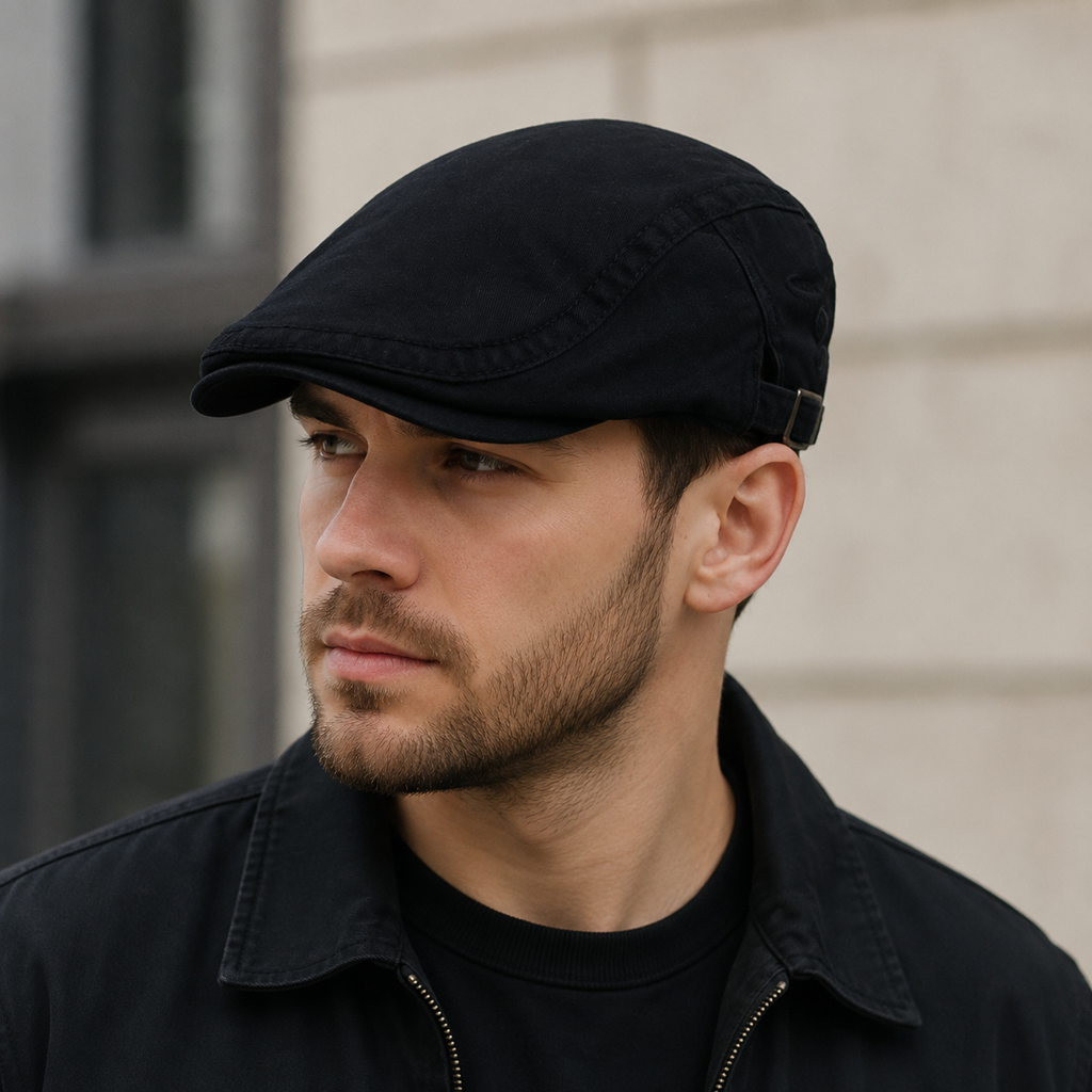 Summer Flat Cap – Adjustable Cotton Headwear | Lightweight Breathable Style