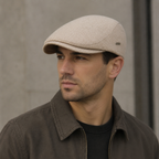 Cotton Flat Cap – Organic Adjustable Plain Hat With Breathable Sweatband
