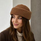 Plush Melon Docker Cap – Adjustable Windproof Winter Hat With Cold Protection