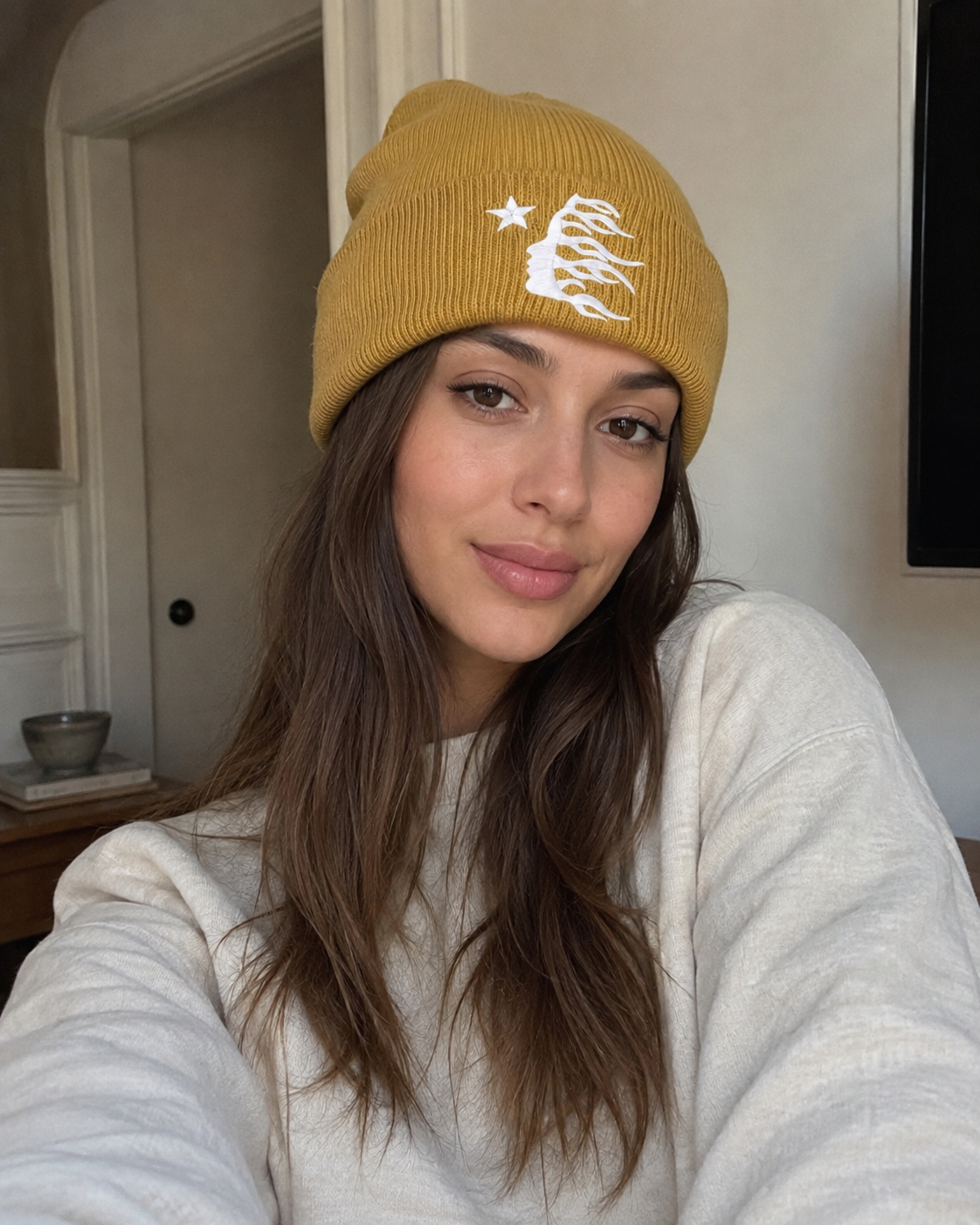 Winter Knitted Beanie - Organic Cotton & Soft Acrylic Adjustable Hatloom Hat
