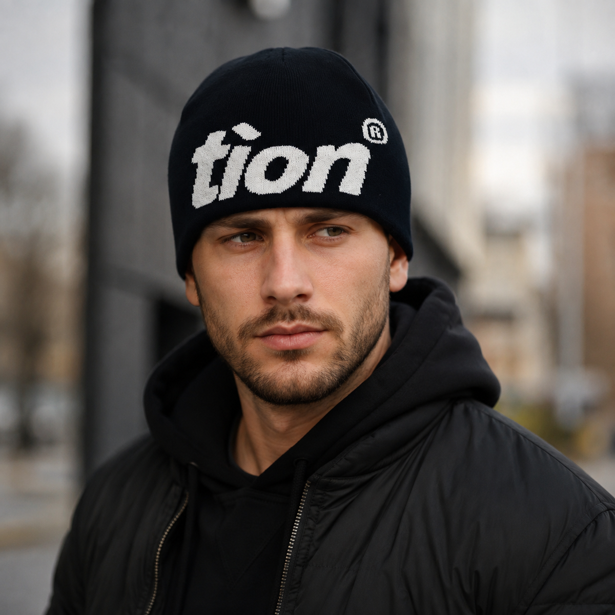 Winter Skully Beanie – Organic Cotton & Acrylic Knit Warm Winter Cap