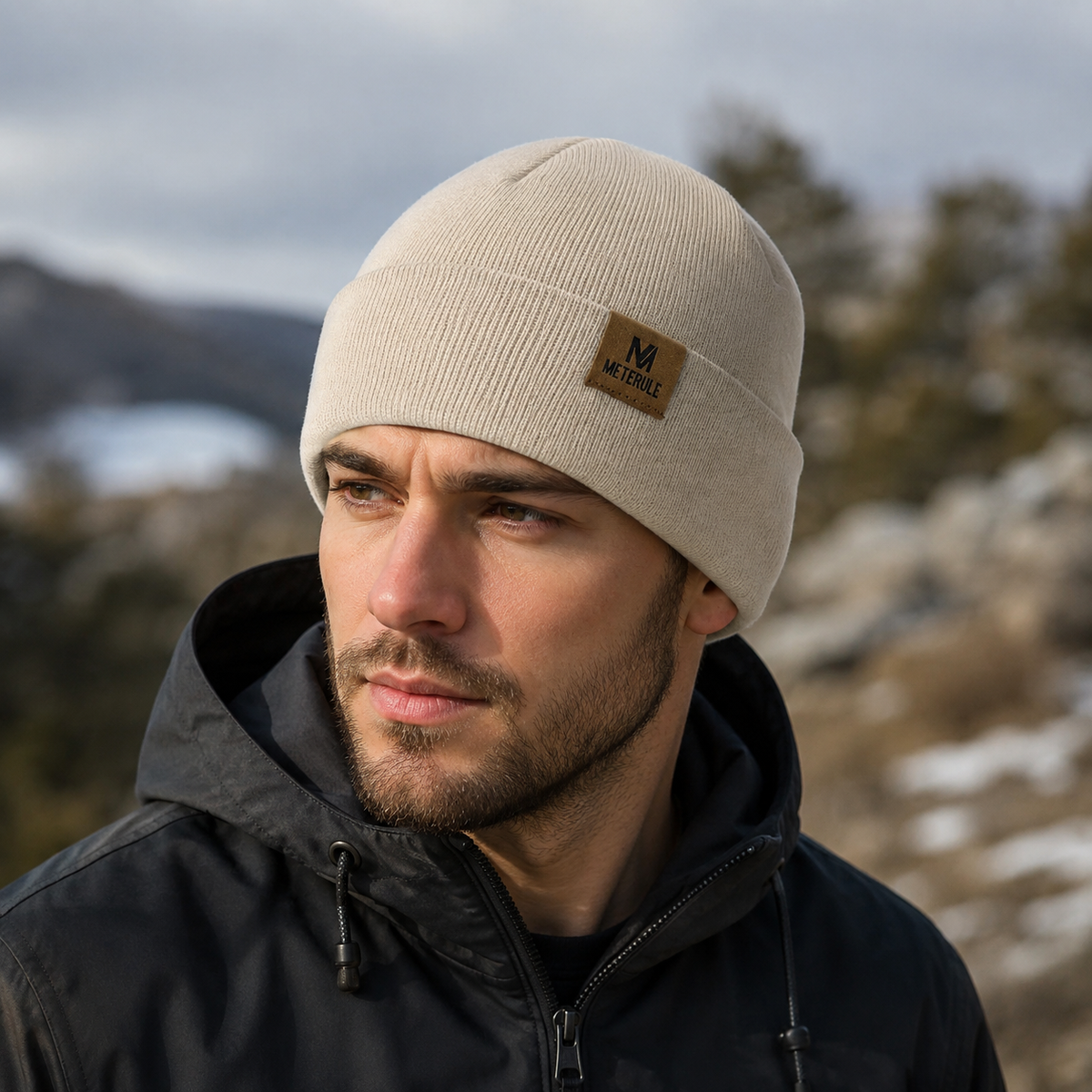 Winter Knitted Beanie – Organic Cotton Hat | Acrylic Knit Cap For Cold Weather