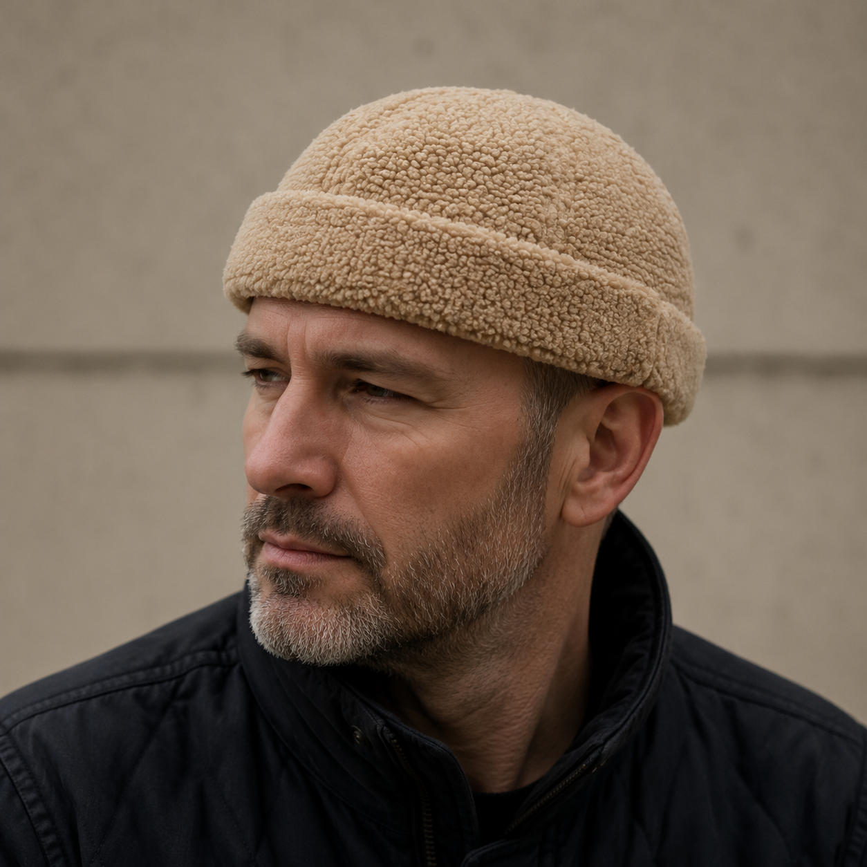 Fur Docker Cap – Warm Adjustable Cotton Blend Hat With Soft Fur Lining
