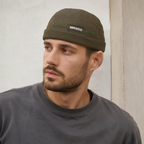 Cotton Docker Cap – Adjustable Embroidered Classic Flat Hat For Men & Women