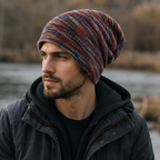 Colorful Winter Beanie – Double Fabric Cotton Hat For Cold Weather Comfort