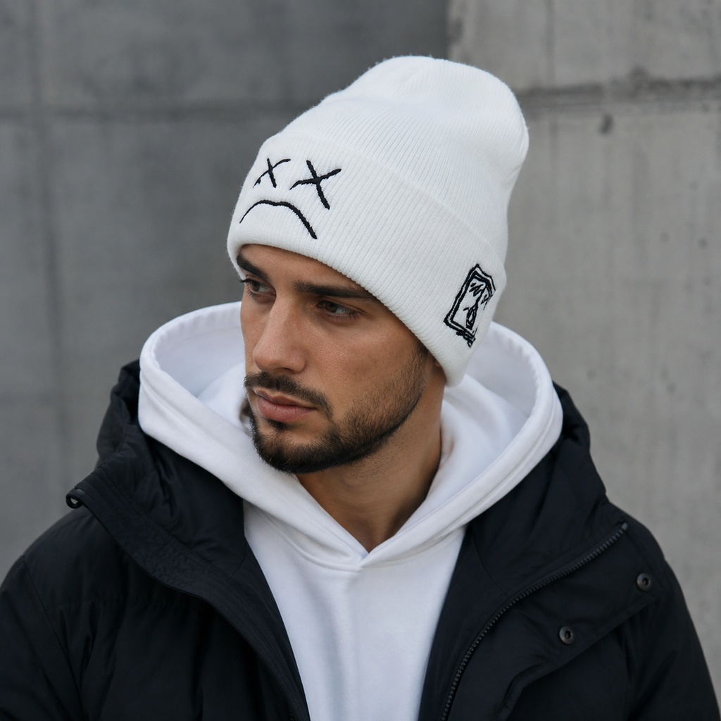 Baumwollstrickmütze – Weiche, atmungsaktive Strickmütze mit elastischer Passform für den Winter