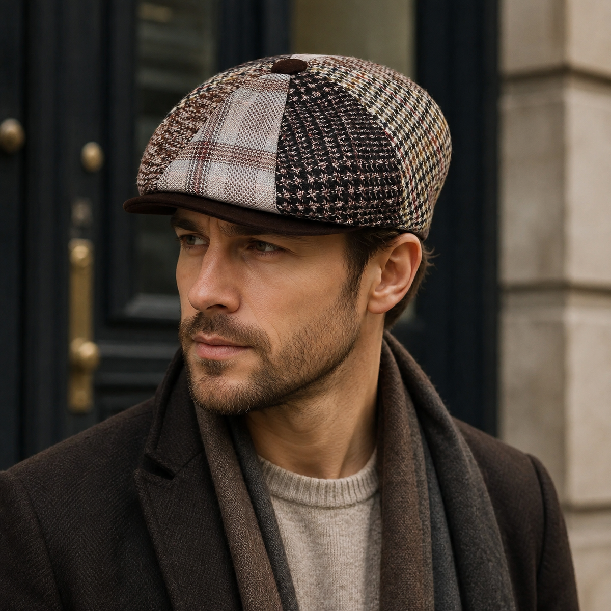 Wool Newsboy Cap – Classic Flat Cap With Adjustable Size | Soft Warm Winter Hat