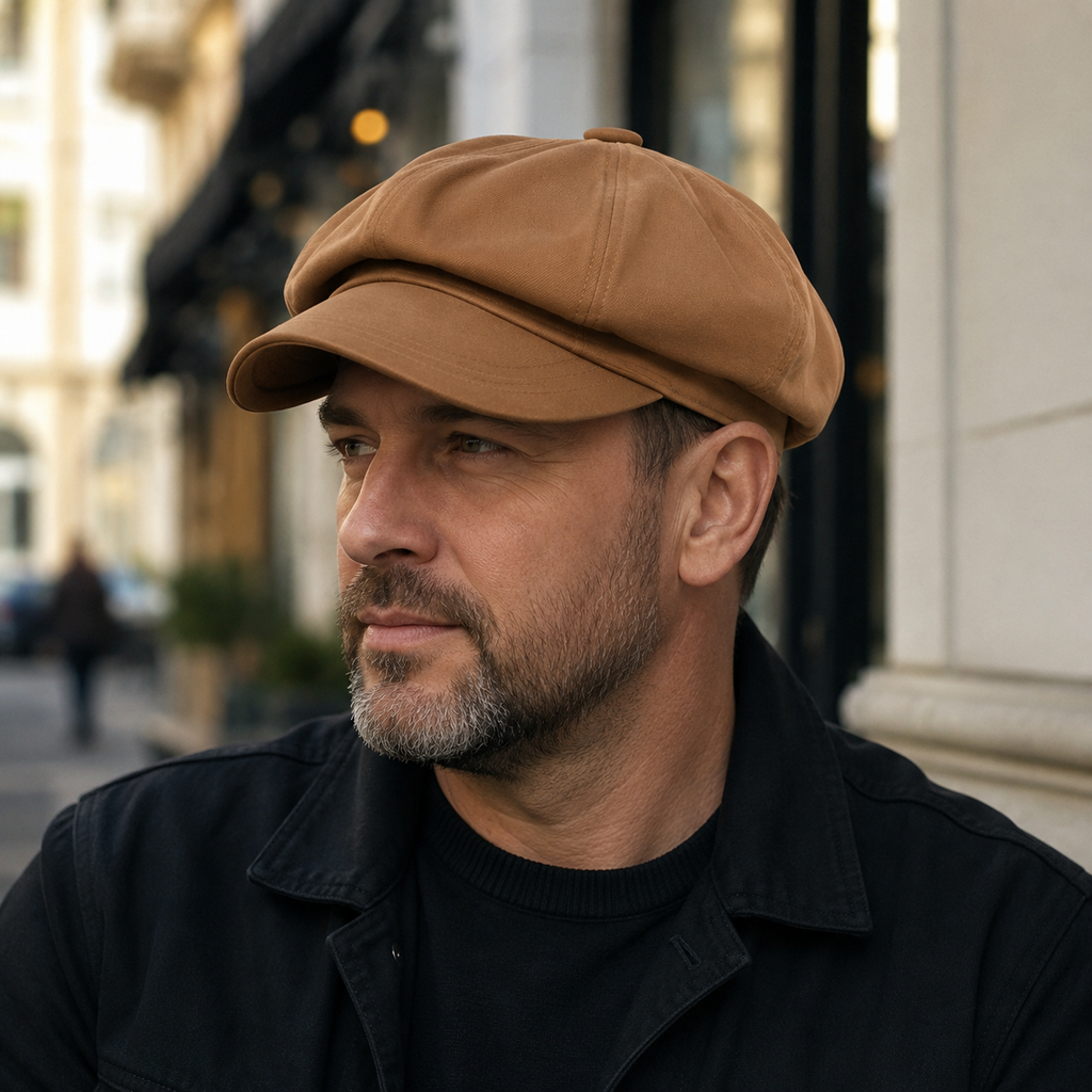 Newsboy Cap Adjustable Cotton Acrylic Painter Cap - Breathable Summer Hat 55-60cm