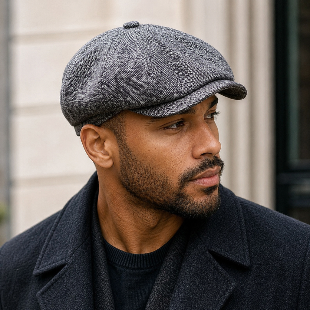 Vintage Newsboy Cap – Adjustable Cotton Flat Cap | Classic Heritage Hat