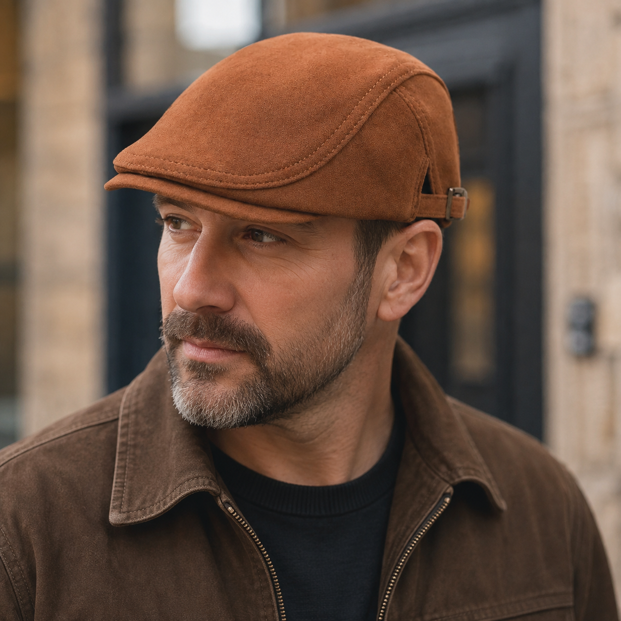Leather Duckbill Cap – Genuine Leather Hat With Soft Cotton & Organic Linen Lining