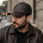 Genuine Leather Baseball Cap – Adjustable Full Grain Cowhide Hat With Soft Lining
