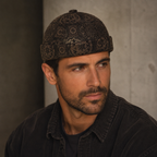 Leather Docker Cap – Genuine Cowhide Flat Cap With Adjustable Soft Lining