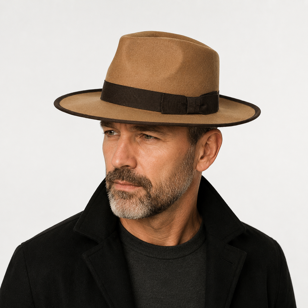 Wool Fedora Hat – Adjustable Retro Jazz Style With Cotton Sweatband Classic Fit