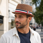 Straw Porkpie Hat – Lightweight Summer Headwear With Breathable Soft Lining