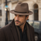 Wool Fedora Hat – Classic Scottish Felt Fedora Size 56-59 | Stylish Warm Winter Hat