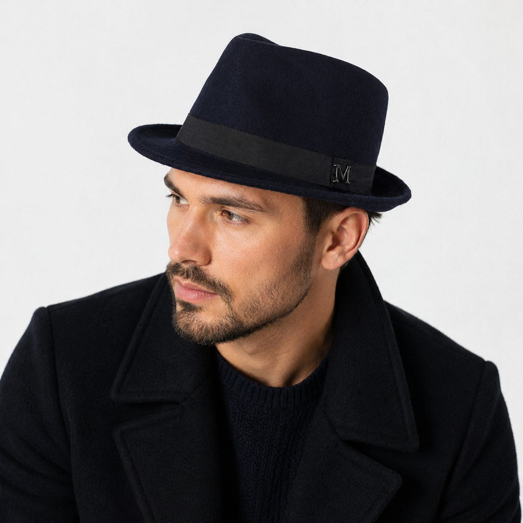 Wool Trilby Hat – Adjustable Size Fedora | Lightweight Stylish Winter Headwear