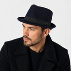 Wool Trilby Hat – Adjustable Size Fedora | Lightweight Stylish Winter Headwear
