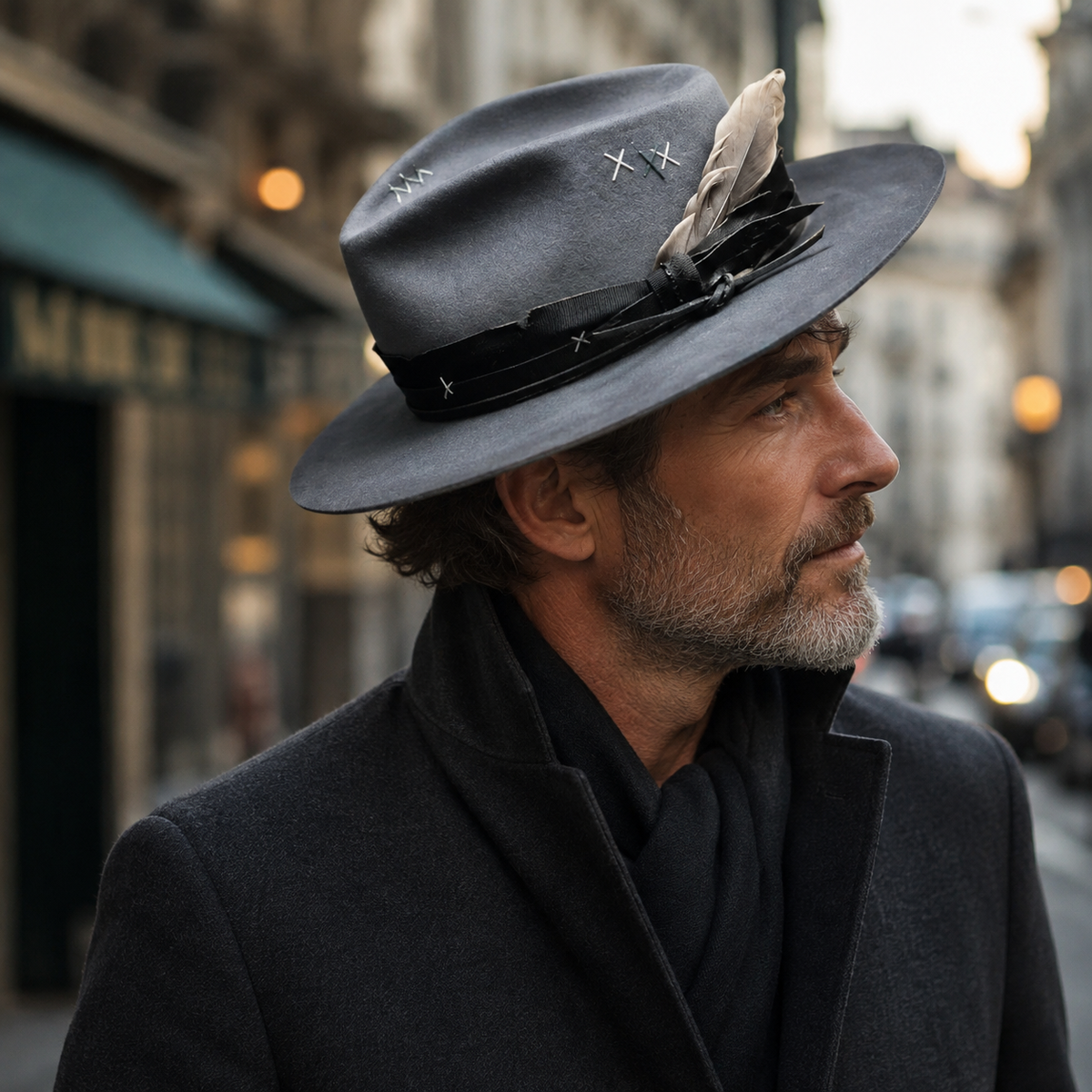 Feathers Trilby Hat – Adjustable Acrylic Fedora With Classic Design