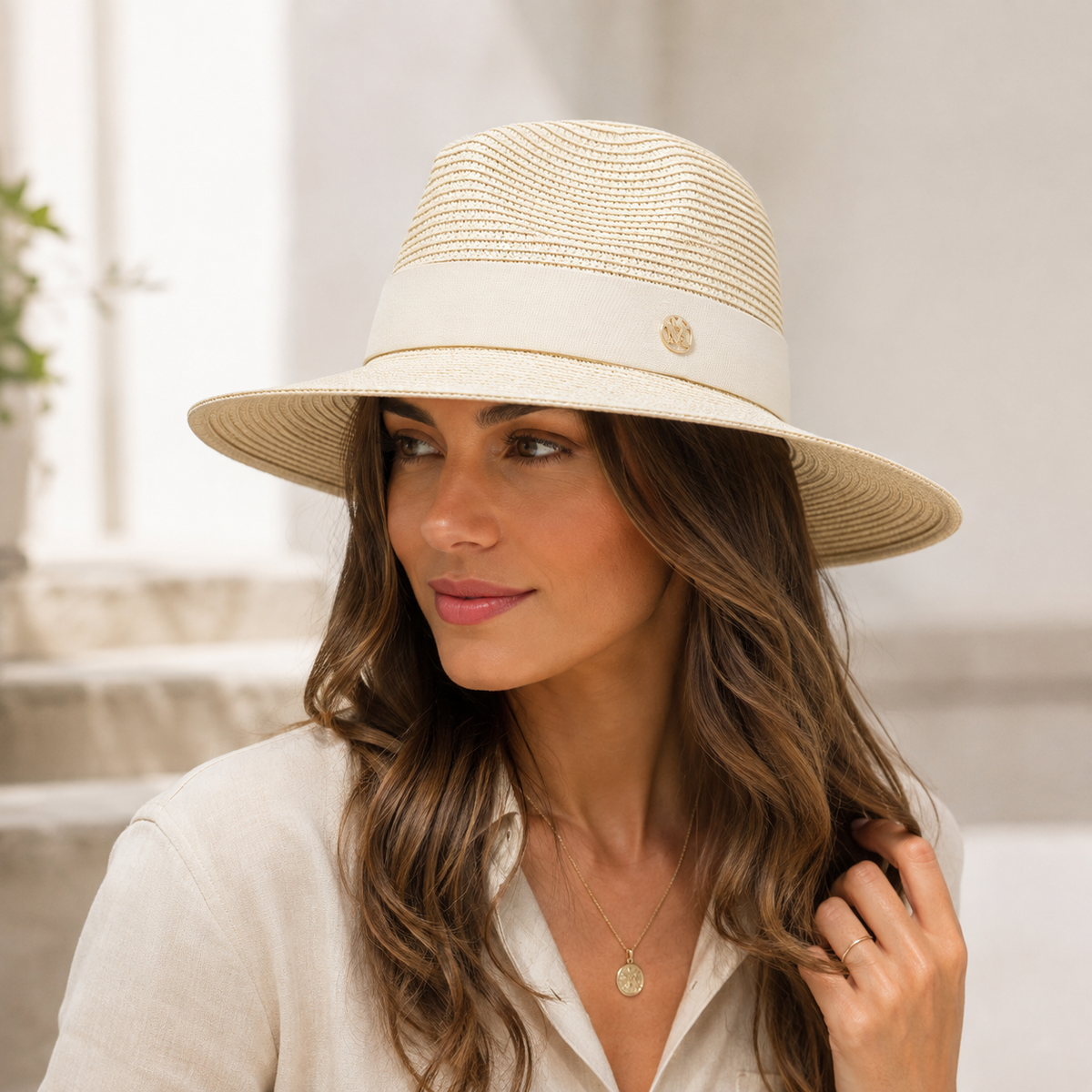 Straw Fedora Hat – Lightweight Adjustable Summer Headwear for Men & Women