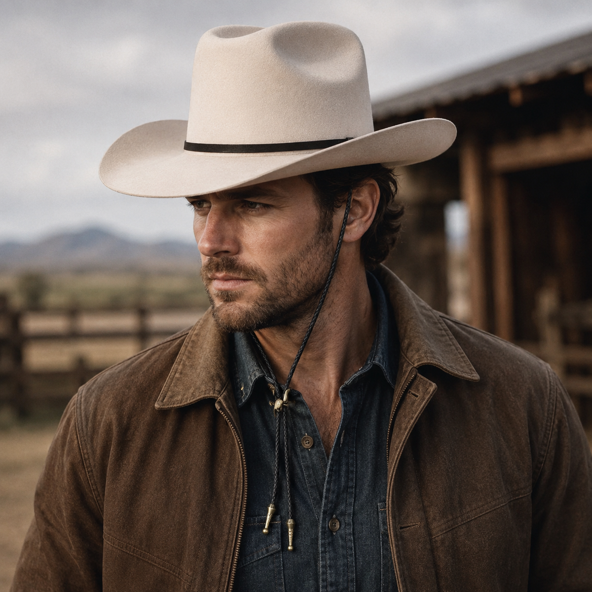 Wool Cowboy Hat – Adjustable Golden Bull Fedora With Soft Lining For Men