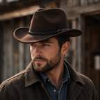 Wool Cowboy Hat – Durable Wide Brim Classic Western Style 100% Wool Hat