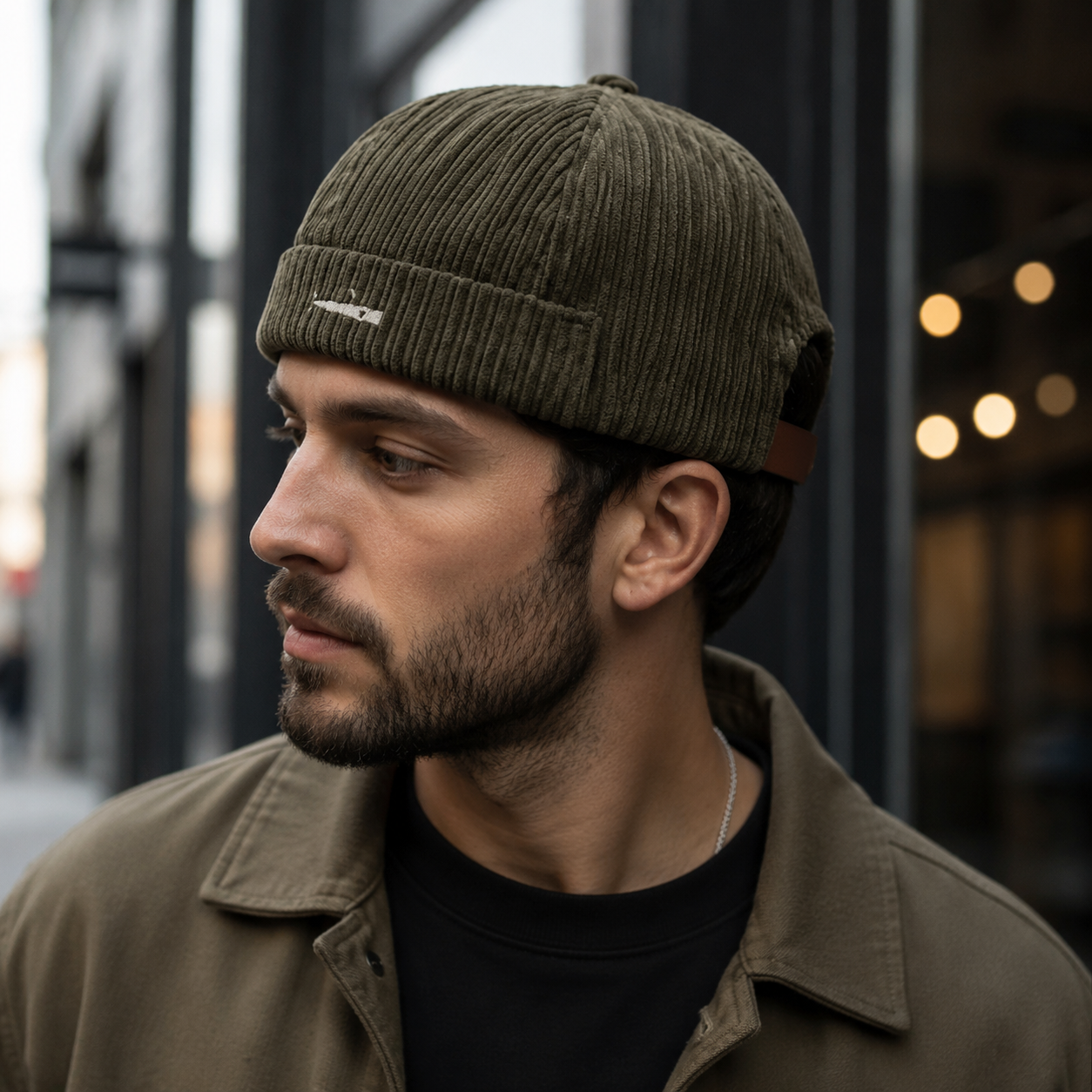 Corduroy Docker Cap – Adjustable Vintage Fisherman Hat With Soft Cotton Comfort
