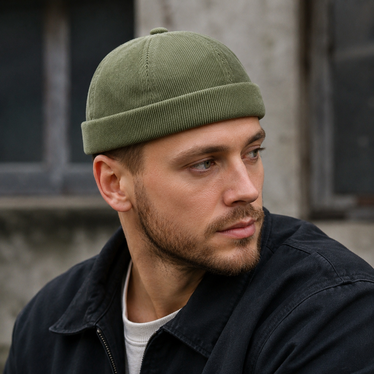 Corduroy Docker Cap – Classic Adjustable Unisex Vintage Style Hat