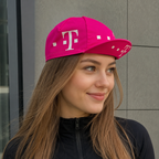 Cycling Cap Adjustable Pink Telekom Acrylic Quick-Drying Breathable Hat