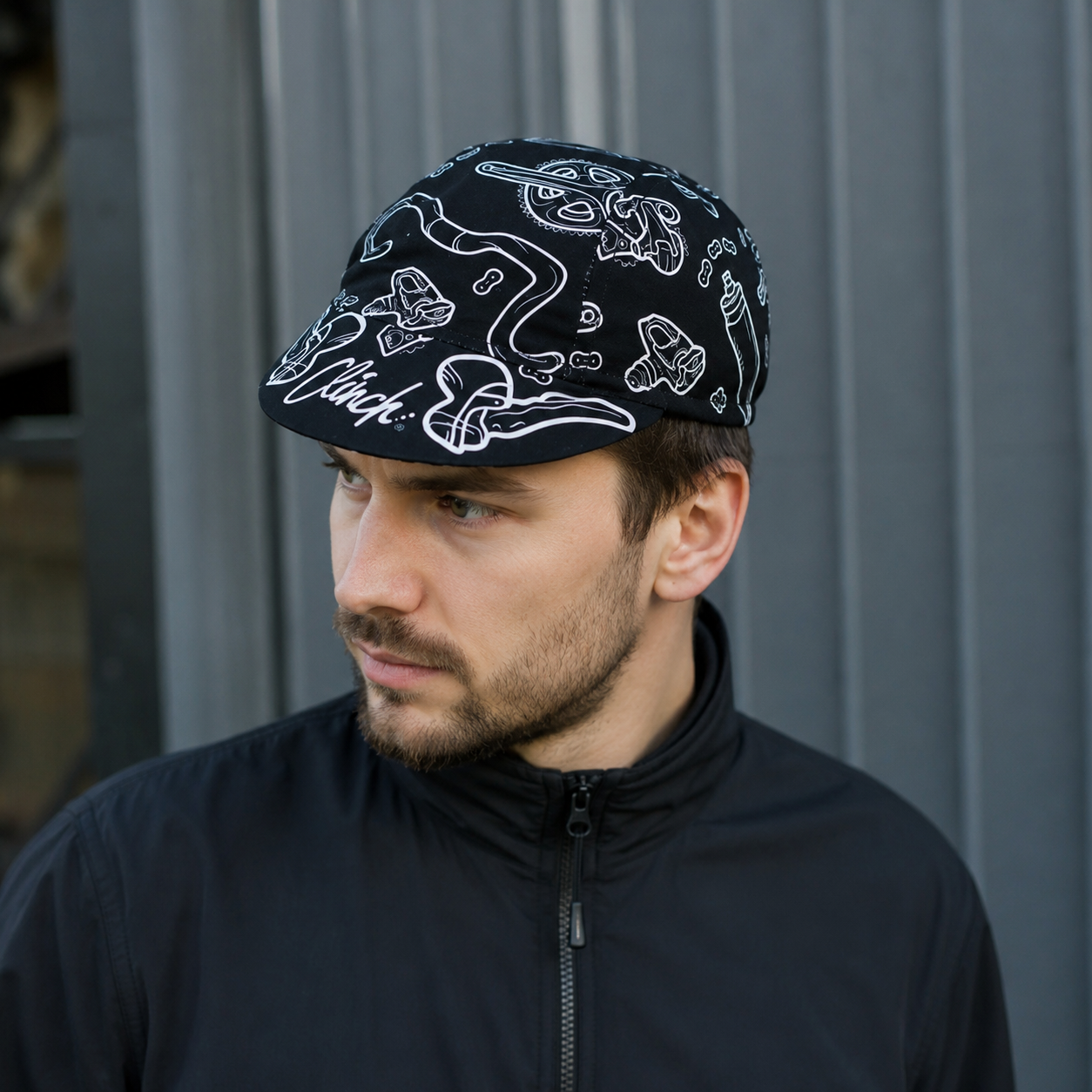 Abstract Cycling Cap – Breathable Quick Drying Bike Hat with Elastic Sweatband