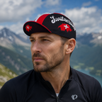 Switzerland Cycling Cap - Adjustable Acrylic Quick Dry Swiss Flag Hat