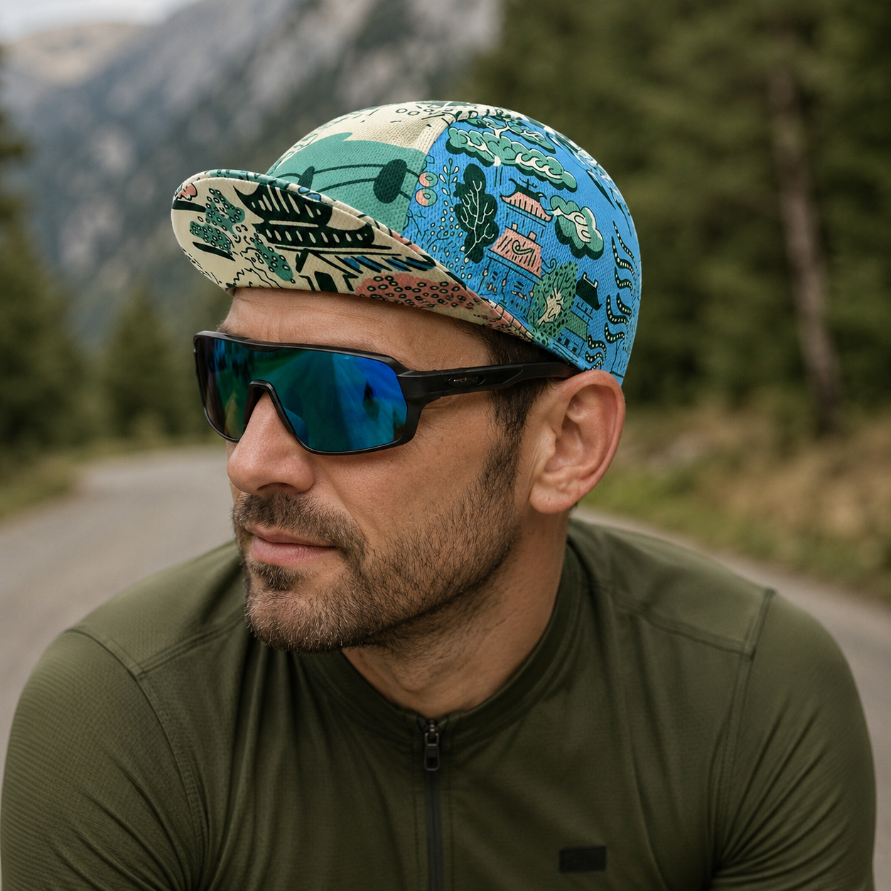 Cycling Cap – Adjustable Acrylic Bike Hat With Quick Drying Asian Design