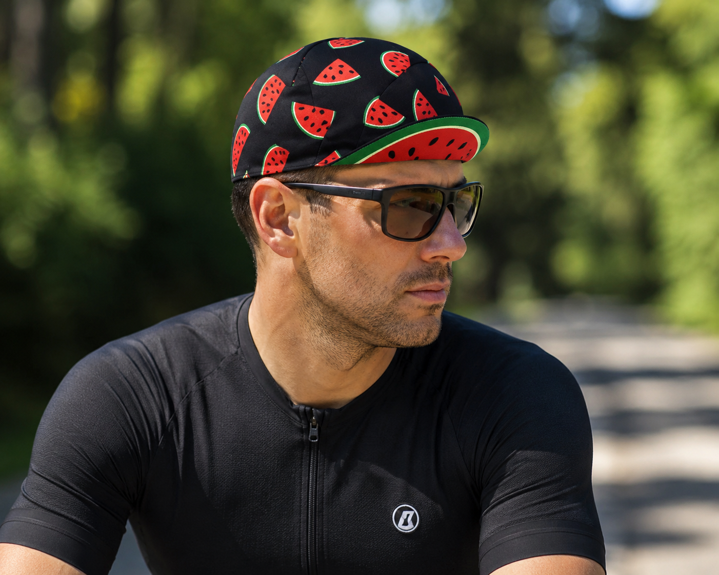 Cycling Cap – Watermelon Pattern Quick Drying Breathable Bike Hat Elastic Fit