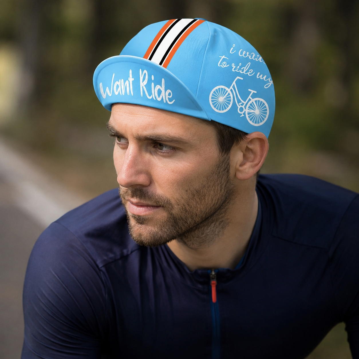 Cycling Cap - Adjustable Acrylic Quick Dry Bike Hat for Summer Comfort